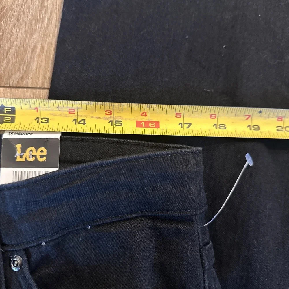 Lee Women's Denim Jeans Flare Black Boho 16‎ Med NEW